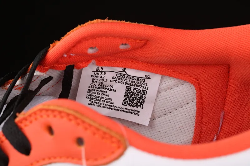 All categories Air Jordan Jordan series basketball shoes Air Jordan 1 Low Air Jordan 1 Low OG "Shattered Backboard" AJ1 Joe 1 low-top buckle CZ0790-801
